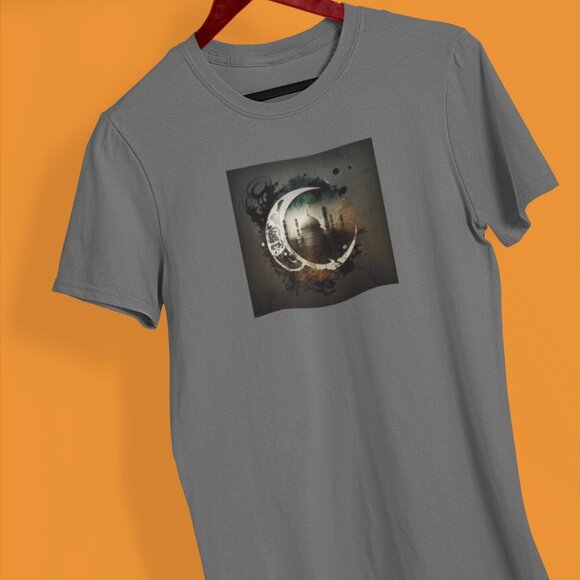 Crescent Multi color Mosque Islamic Shirt | Ramadan Kareem T-shirt | Ramadan - Picture 2 of 10